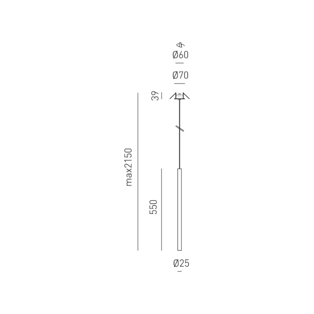 Lampade A Sospensione-Gea Luce thalassia lampada a sospensione led 7w 3000k design moderno