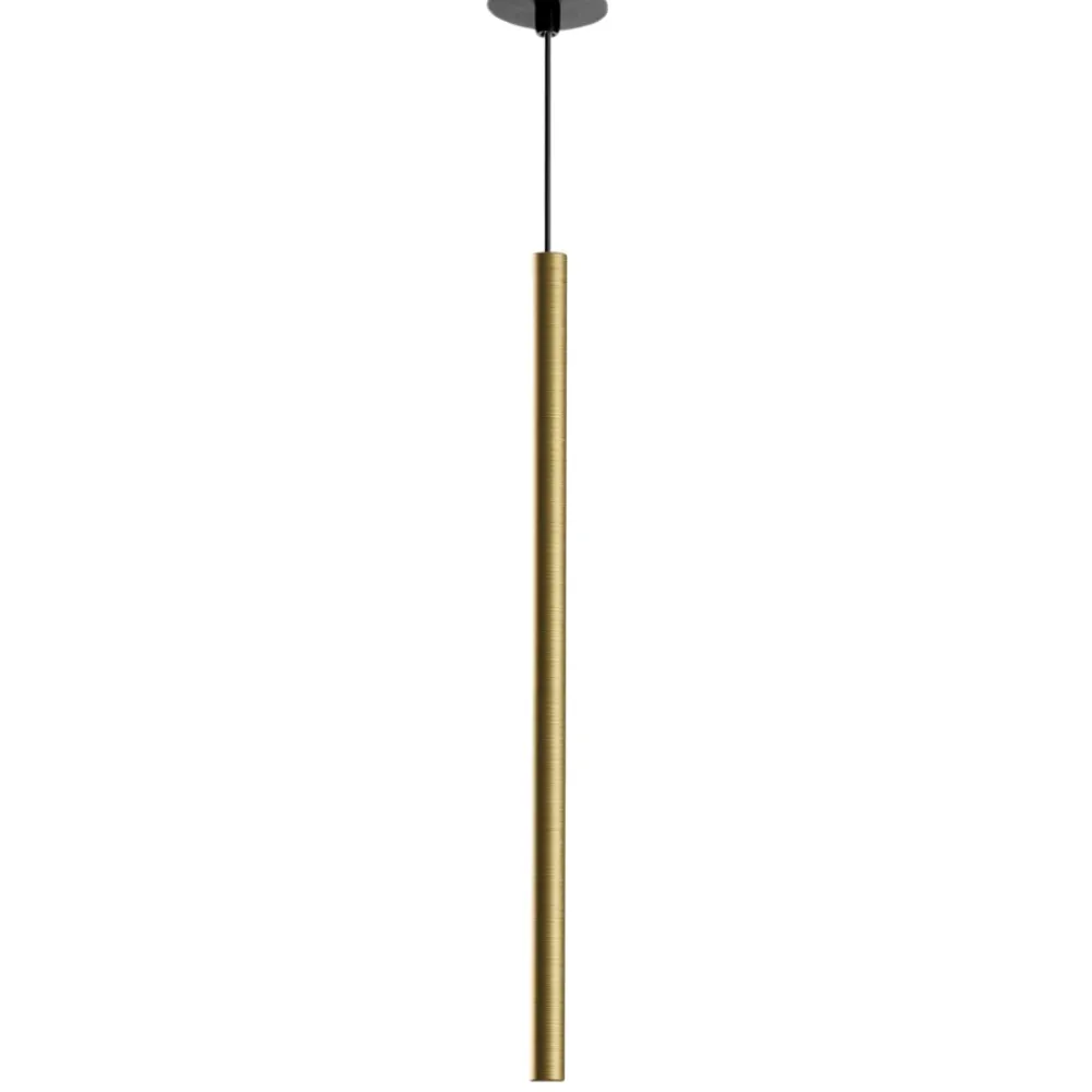 Lampade A Sospensione-Gea Luce thalassia lampada a sospensione led 7w 3000k colore oro cilindrica