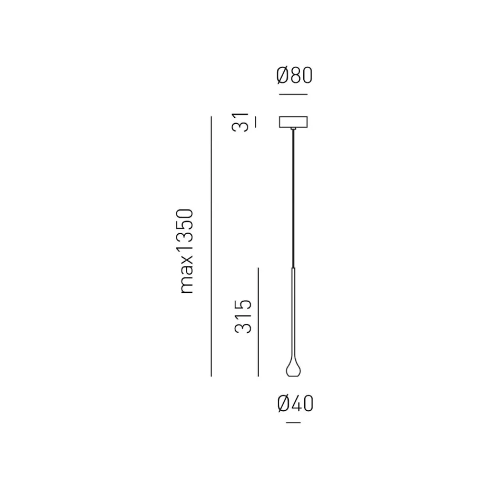 Lampade A Sospensione-Gea Luce ursula lampada a sospensione led 5w 3000k per camera da letto