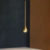 Lampade A Sospensione-Gea Luce ursula lampada a sospensione led 5w 3000k sottile colore oro