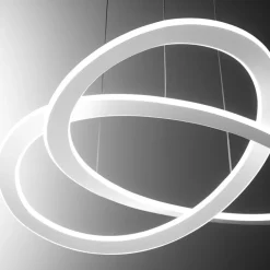 Lampadari Moderni-Gea Luce yara lampadario bianco moderno led 50w 3000k