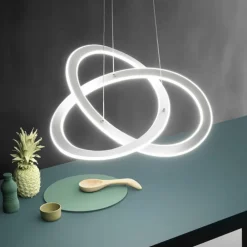 Lampadari Moderni-Gea Luce yara lampadario moderno led 40w 3000k design originale