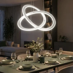 Lampadari Moderni-Gea Luce yara lampadario moderno led 40w 3000k design originale