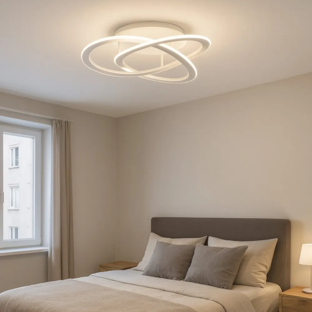 Plafoniere Moderne-Gea Luce yara plafoniera moderna led 30w 4000k design minimal