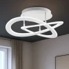 Plafoniere Moderne-Gea Luce yara plafoniera moderna led 50w 3000k bianca dimmerabile