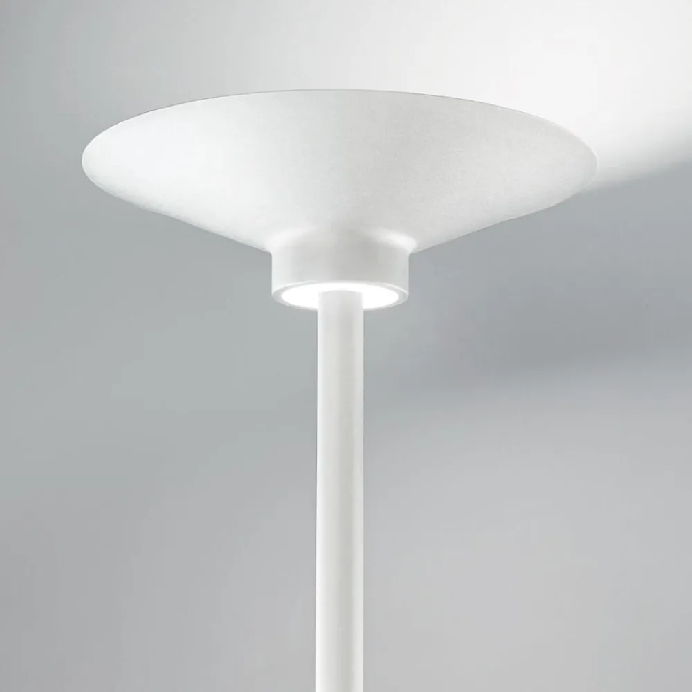 Lampade Da Terra-Gea Luce ypsilon lampada da terra bianca led 3000k moderna