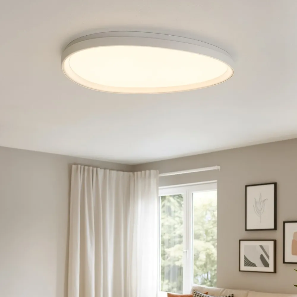 Plafoniere Moderne-Ideal Lux Gemini pl d081 grande plafoniera a led bianca 41w 3000k moderna