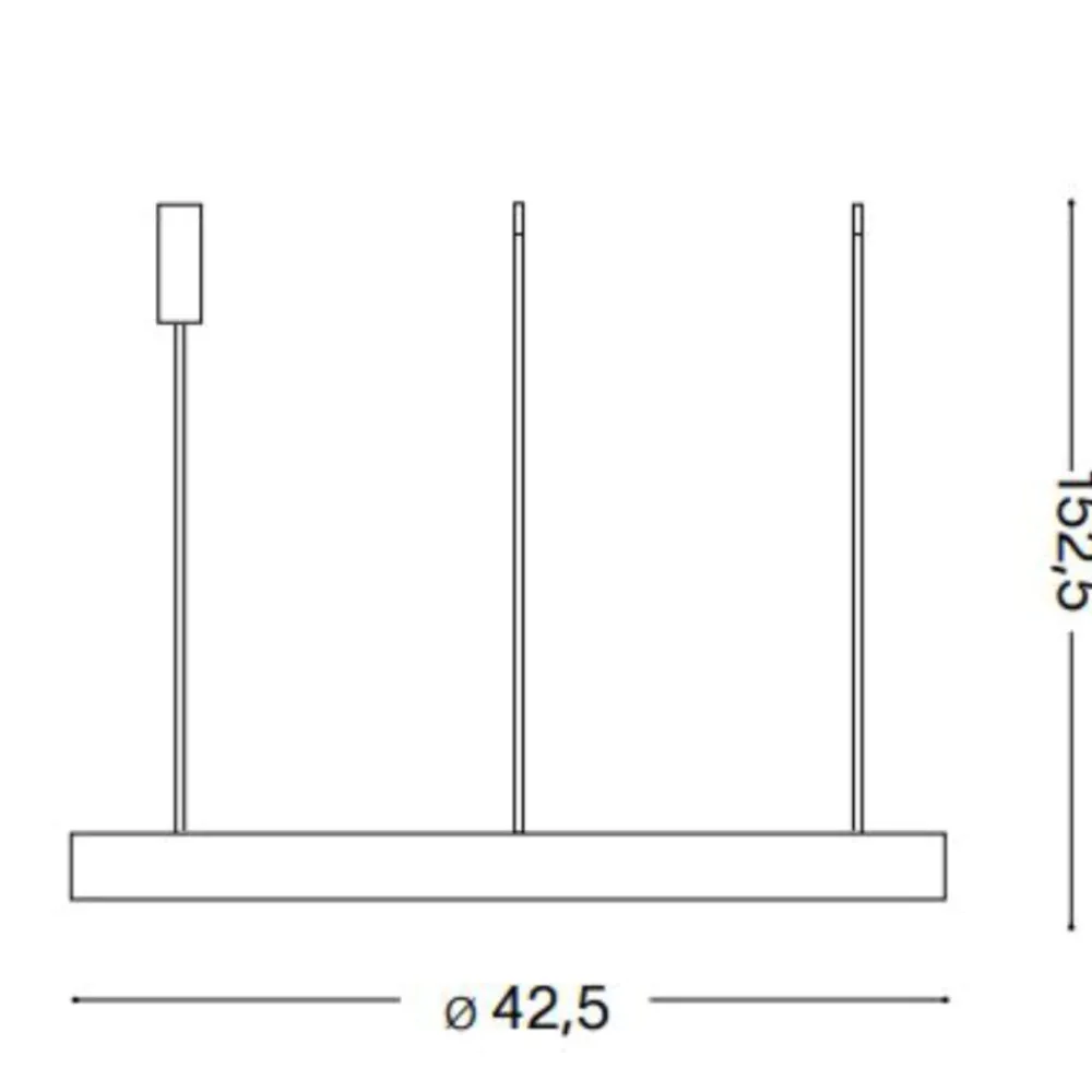 Lampadari Moderni-Ideal Lux Gemini sp d042 lampadario design bianco led 38w 3000k per soggiorno