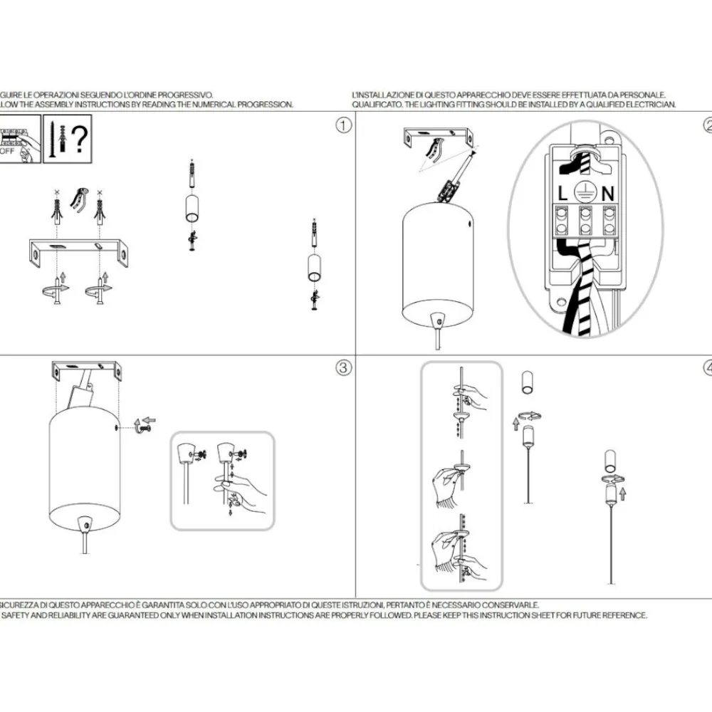 Lampadari Moderni-Ideal Lux Gemini sp d081 lampadario design moderno led 60w 3000k nero