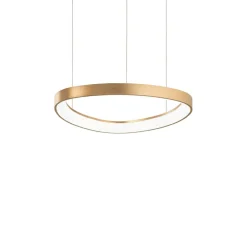 Lampadari Moderni-Ideal Lux Gemini sp d042 ottone lampadario design moderno led 38w 3000k