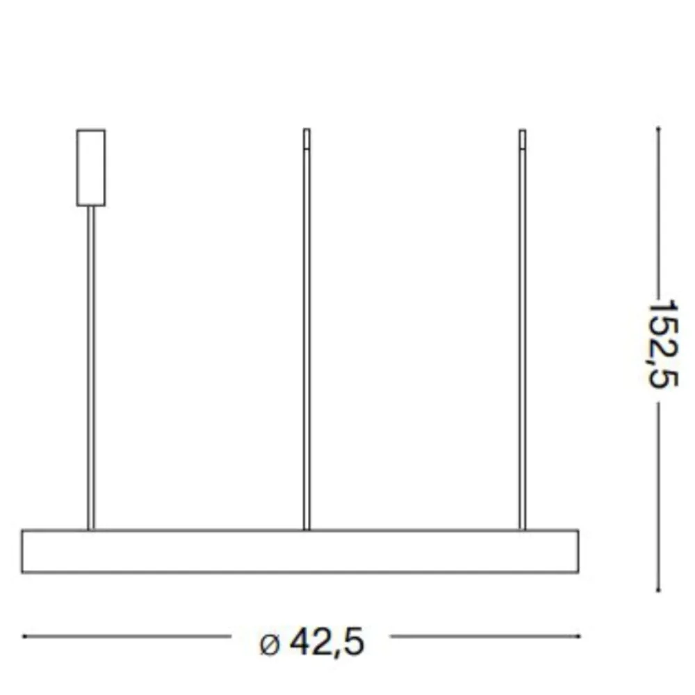 Lampadari Moderni-Ideal Lux Gemini sp d042 ottone lampadario design moderno led 38w 3000k