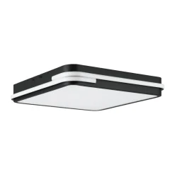 Plafoniere Moderne-Eglo Genovese z plafoniera quadrata moderna led rgb 2700k a 6500k smart