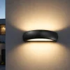 Applique Da Esterno-Ideal Lux Giove ap1 applique curvo da esterno nero