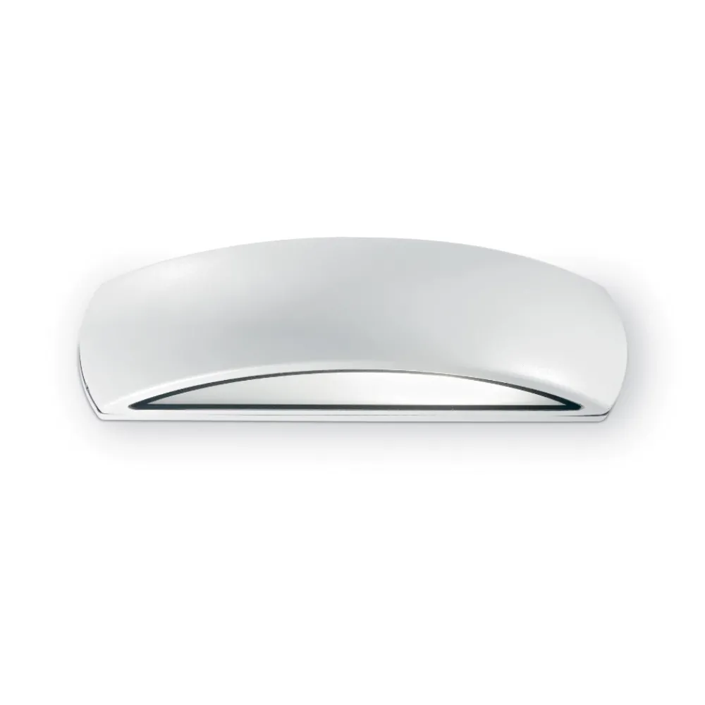 Applique Da Esterno-Ideal Lux Giove ap1 applique curvo per esterni ip54 bianco luce sopra sotto