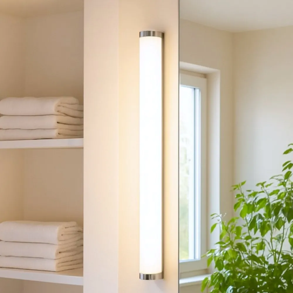 Applique Da Bagno-Eglo Gita applique da bagno cromo led 4000k ip44