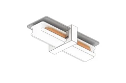 Illuminazione A Binario-Selezionato da Mazzolaluce Giunto elettrificato bianco per binario monofase