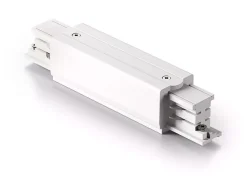 Accessori-Gea Luce Giunto lineare per connessione o testata di alimentazione per profili trifase bianco