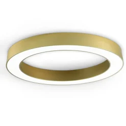 Plafoniere Moderne-Ondaluce Globus plafoniera camera da letto led oro 60cm rotonda