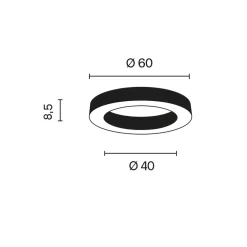 Plafoniere Moderne-Ondaluce Globus plafoniera camera da letto led oro 60cm rotonda