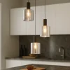 Lampadari Cucina-Eglo Gorosiba lampadario da cucina con portalampada ciclindrici