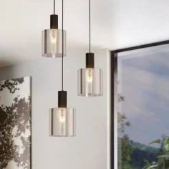 Lampadari Cucina-Eglo Gorosiba lampadario da cucina con portalampada ciclindrici