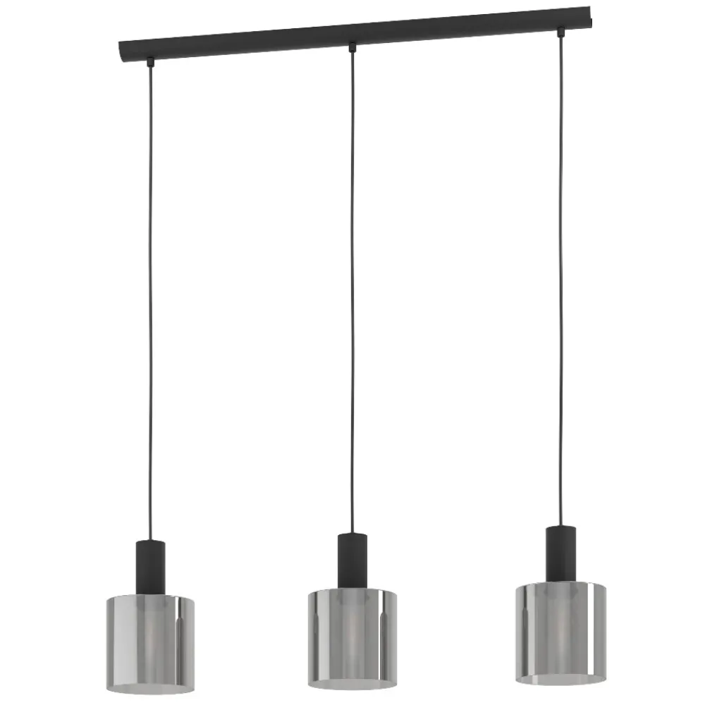 Lampadari Cucina-Eglo Gorosiba lampadario da cucina con 3 luci pendenti