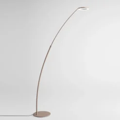 Lampade Da Terra-Gea Luce Gpi lampada da terra orientabile metallo tortora led 3000k dimmerabile