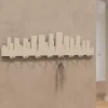 Mobili Ingresso Moderni-Selezionato da Mazzolaluce Grande appendichiavi da parete skyline moderno legno tortora