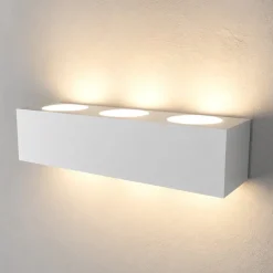 Applique Da Parete-Top Light Grande applique bianco moderna da parete rettangolare