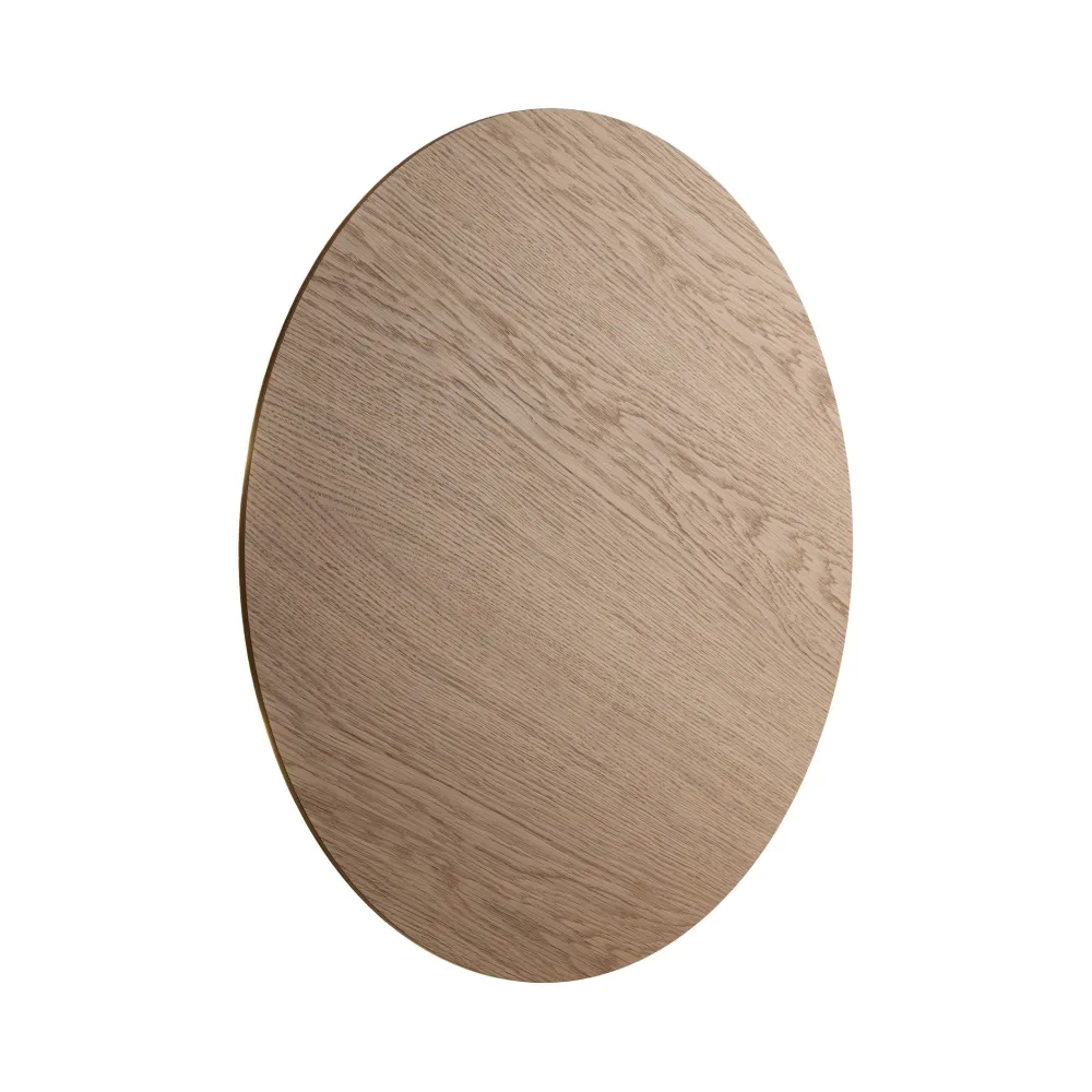 Applique Da Parete-Selezionato da Mazzolaluce Grande applique di legno rotondo cerchio 60cm moderno