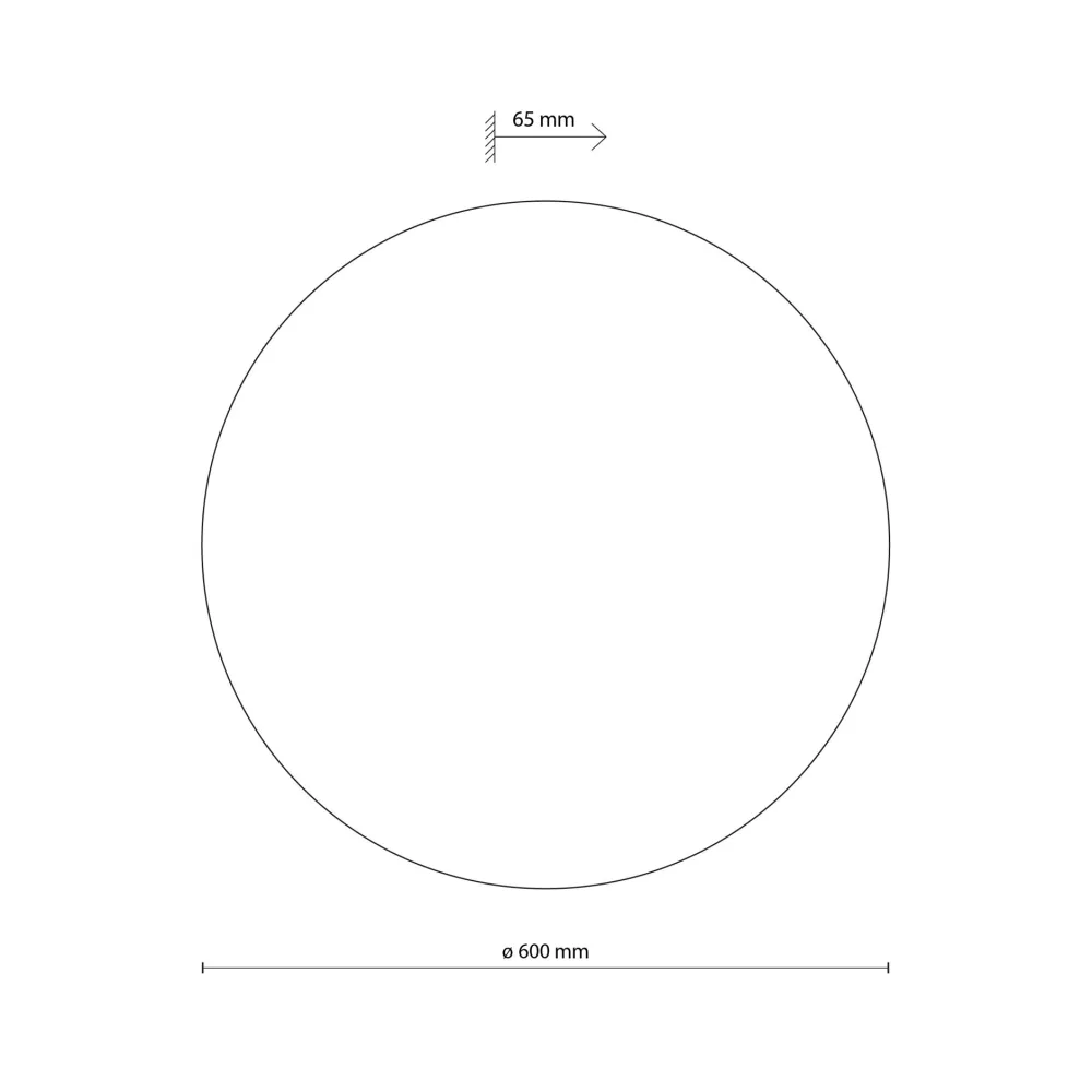 Applique Da Parete-Selezionato da Mazzolaluce Grande applique di legno rotondo cerchio 60cm moderno
