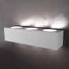 Applique Da Parete-Top Light Grande applique led grigio moderna per pareti