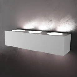 Applique Da Parete-Top Light Grande applique led grigio moderna per pareti