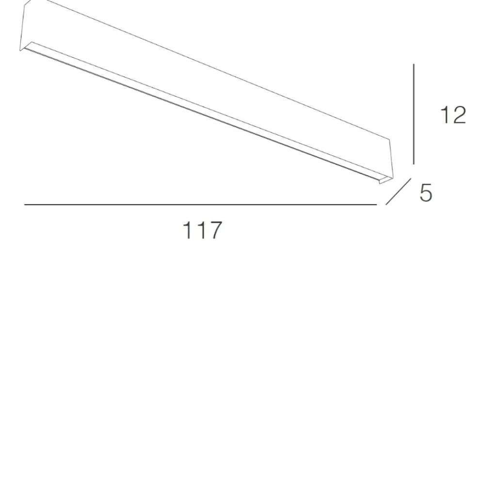 Applique Da Parete-Top Light Grande applique led 120w bianca