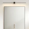 Applique Da Bagno-Selezionato da Mazzolaluce Grande applique nero 121cm per specchio da bagno ip44 led 15w 4000k