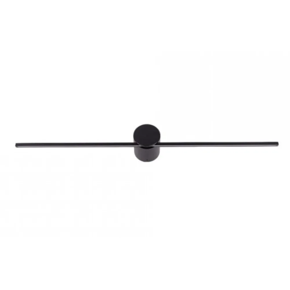 Applique Da Bagno-Selezionato da Mazzolaluce Grande applique nero per specchio da bagno led 6w 4000k ip44 61cm