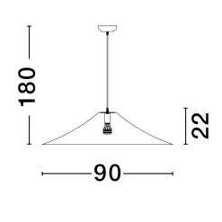Lampadari Cucina-Selezionato da Mazzolaluce Grande lampadario cupola di seta bianco 90cm per cucina moderna