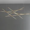 Lampadari Moderni-Selezionato da Mazzolaluce Grande lampadario moderno ottone led 109w 3000k dimmerabile