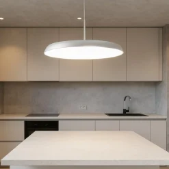Lampadari Cucina-Vivida International Grande lampadario vivida pinco bianco led 50w 3000k 4000k