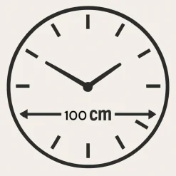 Orologi Da Parete Moderni-Selezionato da Mazzolaluce Grande orologio a parete design minimalista effetto specchio bronzo