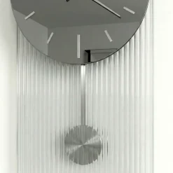 Orologi Da Parete Moderni-Selezionato da Mazzolaluce Grande orologio a pendolo 60x100 in vetro specchio design moderno