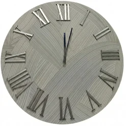Orologi Da Parete Moderni-Selezionato da Mazzolaluce Grande orologio 100cm da parete carta da parati argento