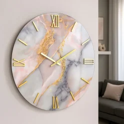 Orologi Da Parete Moderni-Selezionato da Mazzolaluce Grande orologio 100cm da parete cipro di resina moderno particolare