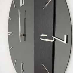Orologi Da Parete Moderni-Selezionato da Mazzolaluce Grande orologio 80cm mantra vetro fume design rotondo moderno