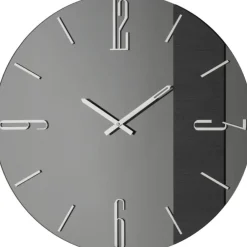 Orologi Da Parete Moderni-Selezionato da Mazzolaluce Grande orologio 80cm mantra vetro fume design rotondo moderno
