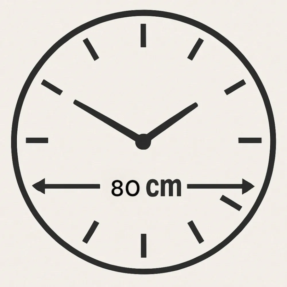Orologi Da Parete Moderni-Selezionato da Mazzolaluce Grande orologio 80cm mantra vetro fume design rotondo moderno