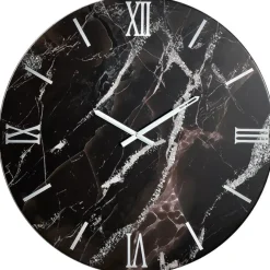 Orologi Da Parete Moderni-Selezionato da Mazzolaluce Grande orologio 80cm nero da parete polvere di luna moderno