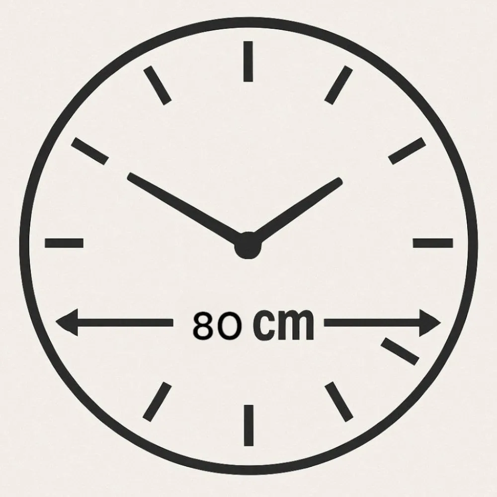 Orologi Da Parete Moderni-Selezionato da Mazzolaluce Grande orologio 80cm particolare da parete floreal verde oro