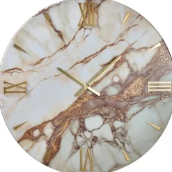 Orologi Da Parete Moderni-Selezionato da Mazzolaluce Grande orologio 100cm tondo design da parete effetto marmo