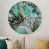 Orologi Da Parete Moderni-Selezionato da Mazzolaluce Grande orologio da muro 80cm petrot in resina verde